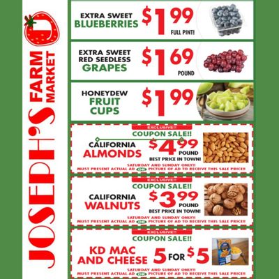 Joseph's Farm Market Flyer December 1 to 6