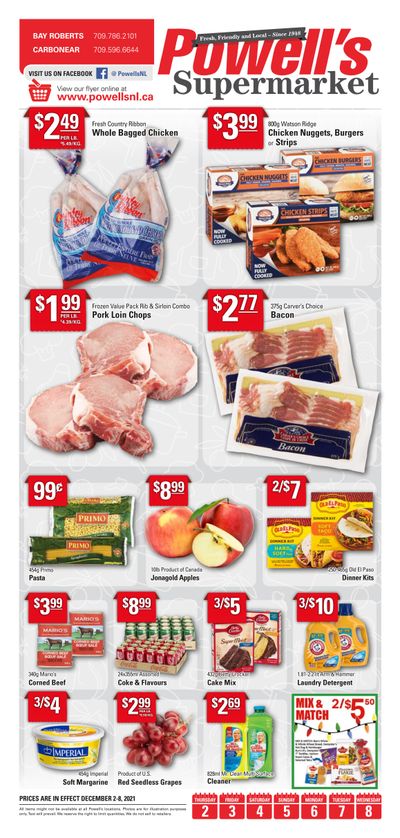 Powell's Supermarket Flyer December 2 to 8