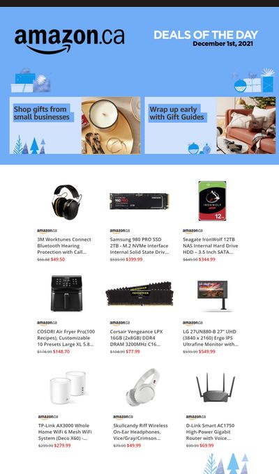 Amazon.ca Cyber Week Flyer December 1 to 2, 2021