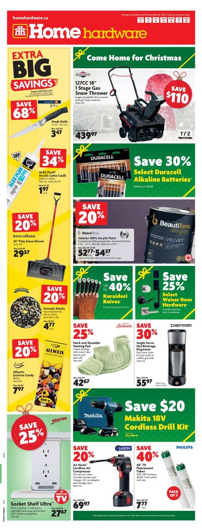 Home Hardware (ON) Flyer December 2 to 8