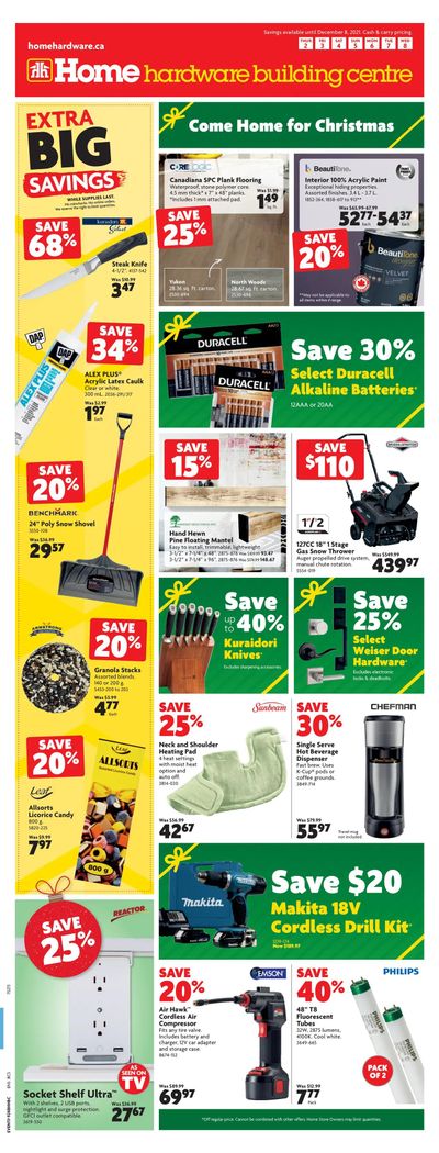 Home Hardware Building Centre (BC) Flyer December 2 to 8