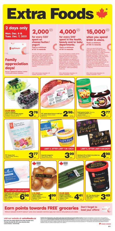 Extra Foods Flyer December 3 to 9