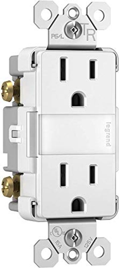 Legrand Radiant Adjustable LED Night Light Outlet, Nightlight Electrical Outlets, Tamper Resistant, Safe for Kids, White, NTL885TRWCC6 1.6W x 2.75H $20.99 (Reg $33.79)
