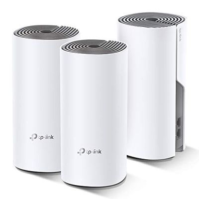 TP-Link Deco Whole Home Mesh WiFi System (Deco E4) – Up to 4,000 Sq. Ft. Coverage, Replaces Wireless Internet Routers and Extenders, Works with Alexa, 3-Pack $99.99 (Reg $149.99)