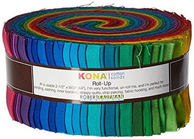 2-1/2in Strips Roll Up Kona Cotton Solids Classic Palette 41Pcs $28.65 (Reg $30.41)