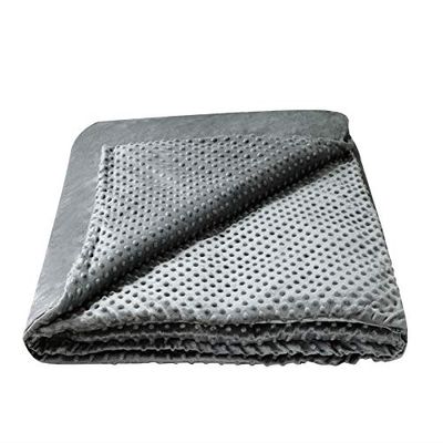 Bedsure Weighted Blanket Cover 60 x 80 Inch - Queen Duvet Cover for Heavy Blanket with 8 Ties, 3 Sided Zipper, 100% Microfiber Minky Gravity Blanket Covers , Grey (Duvet Cover Only) $49.99 (Reg $54.99)