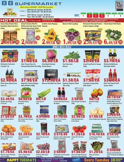 88 Supermarket Flyer December 2 to 8
