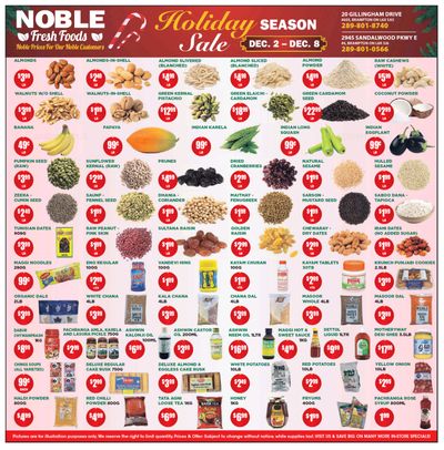 Noble Fresh Foods Flyer December 2 to 8