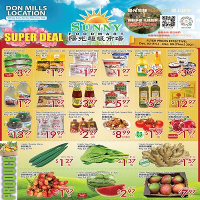 Sunny Foodmart (Don Mills) Flyer December 3 to 9