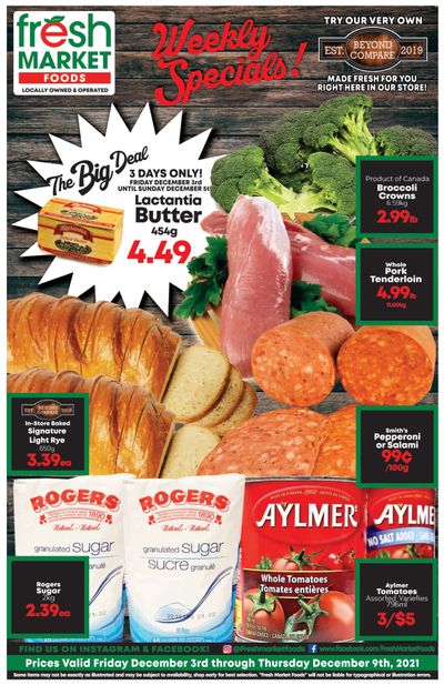 Fresh Market Foods Flyer December 3 to 9