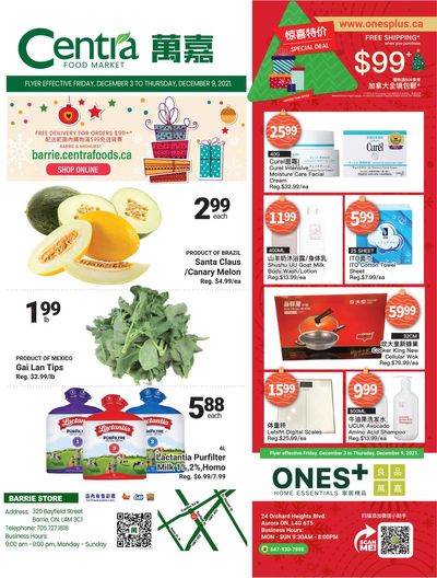 Centra Foods (Barrie) Flyer December 3 to 9