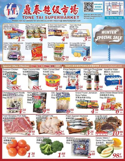 Tone Tai Supermarket Flyer December 3 to 9