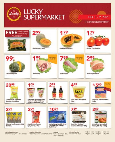 Lucky Supermarket (Winnipeg) Flyer December 3 to 9