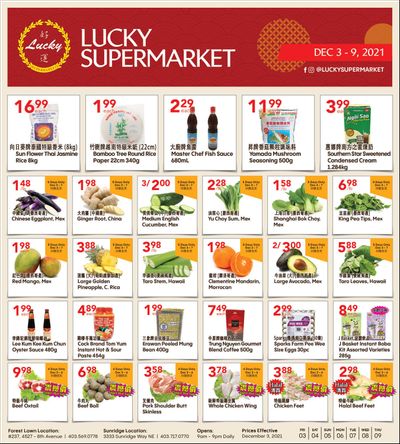 Lucky Supermarket (Calgary) Flyer December 3 to 9