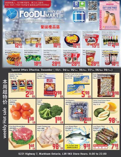 FoodyMart (HWY7) Flyer December 3 to 9