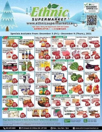 Ethnic Supermarket Flyer December 3 to 9