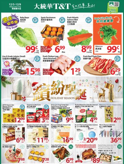 T&T Supermarket (Ottawa) Flyer December 3 to 9