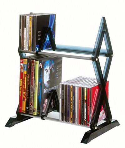 Atlantic 64835193 Mitsu 2 Tier Rack 52 CD Mm Blk $16.99 (Reg $23.66)