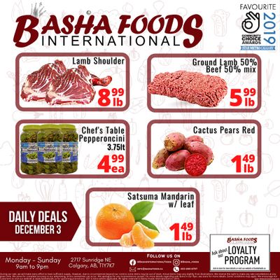 Basha Foods International Flyer November 26 to December 9
