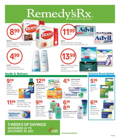 Remedy's RX Flyer November 26 to December 30