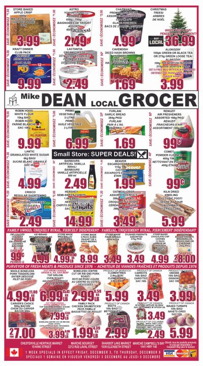 Mike Dean Local Grocer Flyer December 3 to 9
