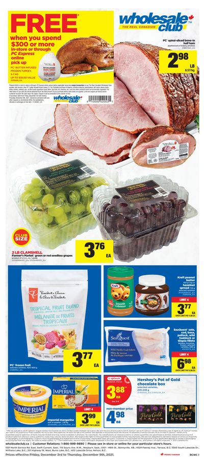 Real Canadian Wholesale Club Flyer December 3 to 9
