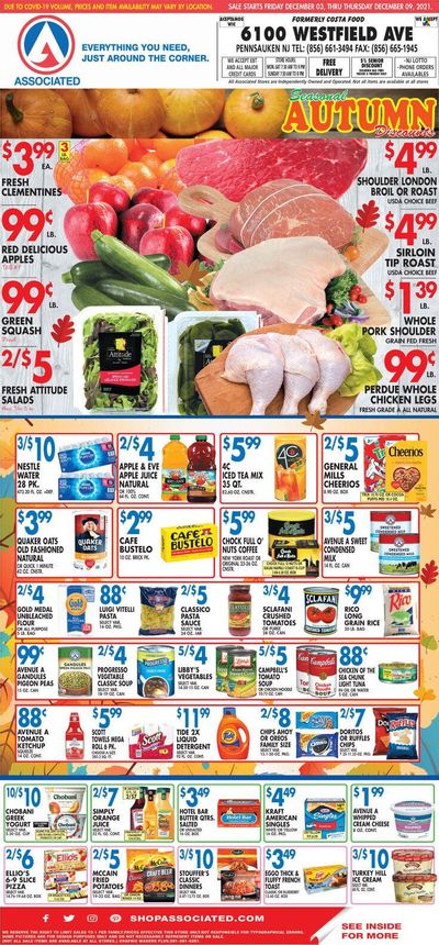 Associated Supermarkets (NY) Weekly Ad Flyer December 3 to December 10