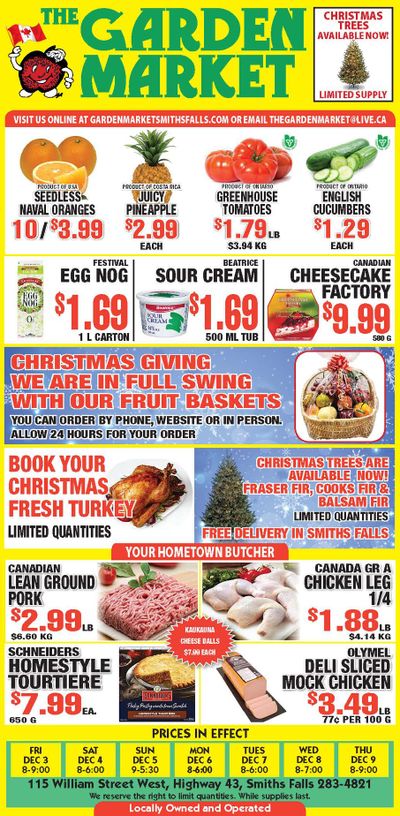 The Garden Market Flyer December 3 to 9