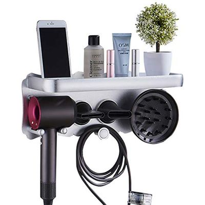 Hair Dryer Holder, Multifunctional Wall Mounted Hair Dryer Holder for Dyson Supersonic Hair Dryer $34.79 (Reg $42.99)