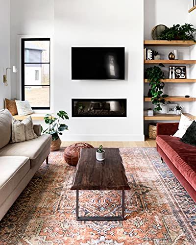 Loloi Loren Collection Area Rug LQ-15 Terracotta/Sky 8'-4" x 11'-6" $539.99 (Reg $947.54)