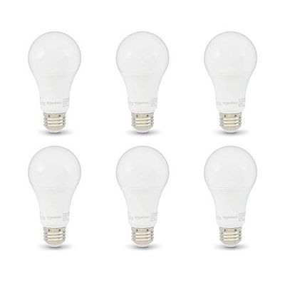 Amazon Basics 100W Equivalent, Soft White, Non-Dimmable, 10,000 Hour Lifetime, A19 LED Light Bulb | 6-Pack $15.99 (Reg $18.94)