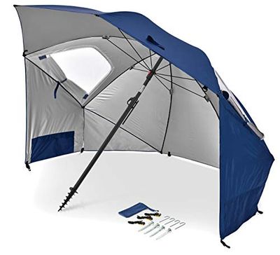 Sport-Brella Premiere UPF 50+ Umbrella Shelter for Sun and Rain Protection (8-Foot, Blue) $69.99 (Reg $97.00)