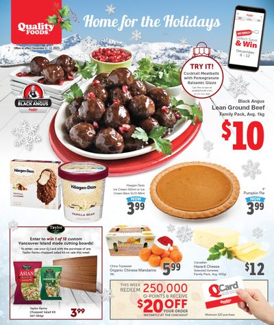 Quality Foods Flyer December 6 to 12