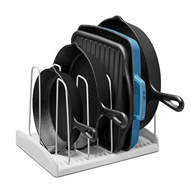 YouCopia StoreMore Cookware Rack Adjustable Pan Organizer, White $33.05 (Reg $47.86)
