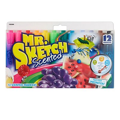 Mr. Sketch Scented Markers, 12 Pack, Assorted Colours (1905069) $5 (Reg $7.97)
