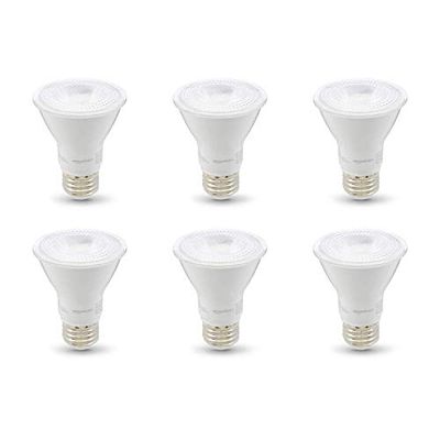 Amazon Basics 50W Equivalent, Warm White, Dimmable, 10,000 Hour Lifetime, PAR20 LED Light Bulb | 6-Pack $16.47 (Reg $26.07)