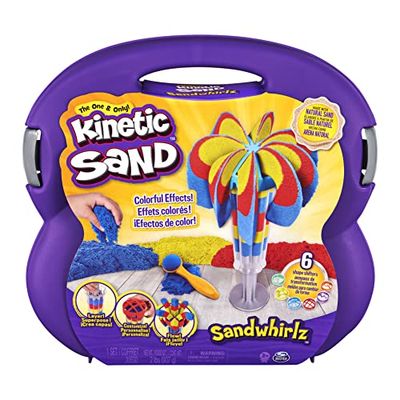 Kinetic Sand, Sandwhirlz Playset with 3 Colors of Kinetic Sand (2lbs) and Over 10 Tools, for Kids Aged 3 and up $14.97 (Reg $19.97)