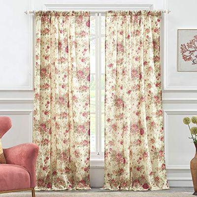 Greenland Home Antique Rose Panel Pair, 42 by 84-Inch $35.7 (Reg $58.49)