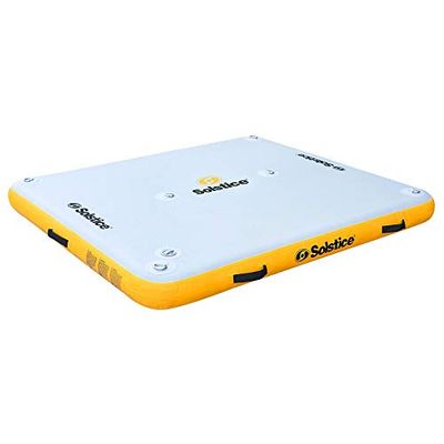 Solstice Watersports Inflatable Recreation & Maintenance Dock, Grey/Yellow, 6'x5'x6'' $368.98 (Reg $489.08)
