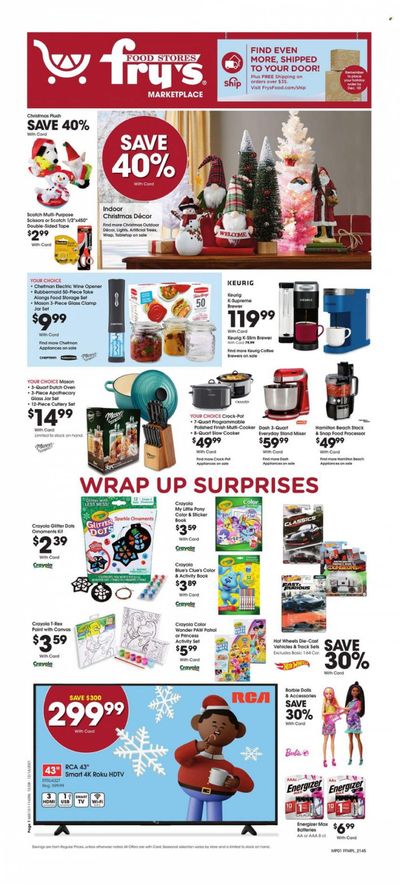 Fry’s (AZ) Weekly Ad Flyer December 7 to December 14