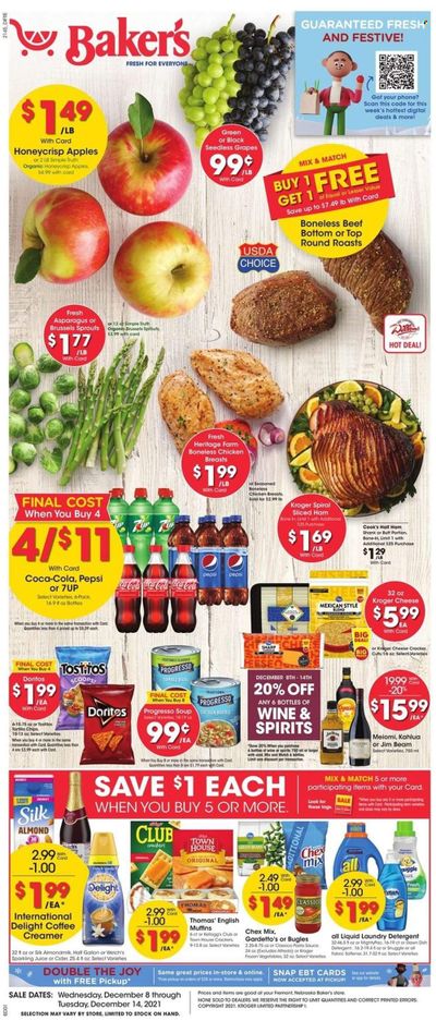 Baker's (NE) Weekly Ad Flyer December 7 to December 14