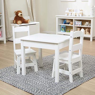 Melissa & Doug Solid Wood Table & Chairs - White $126.55 (Reg $180.78) Melissa & Doug Solid Wood Table & Chairs - White $126.55 (Reg $180.78)