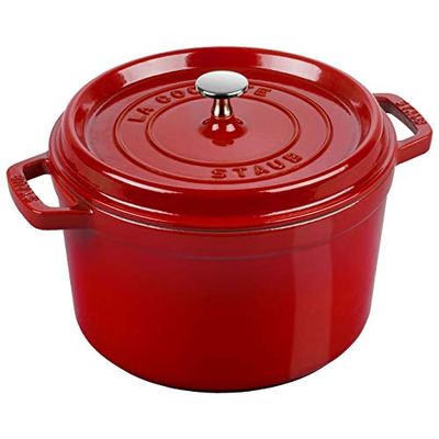 Staub Cast Iron Cocotte, 5qt, Cherry $299.99 (Reg $359.99)