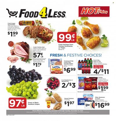 Food 4 Less (IN) Weekly Ad Flyer December 7 to December 14