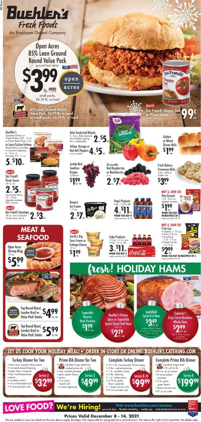 Buehler's (OH) Weekly Ad Flyer December 8 to December 15