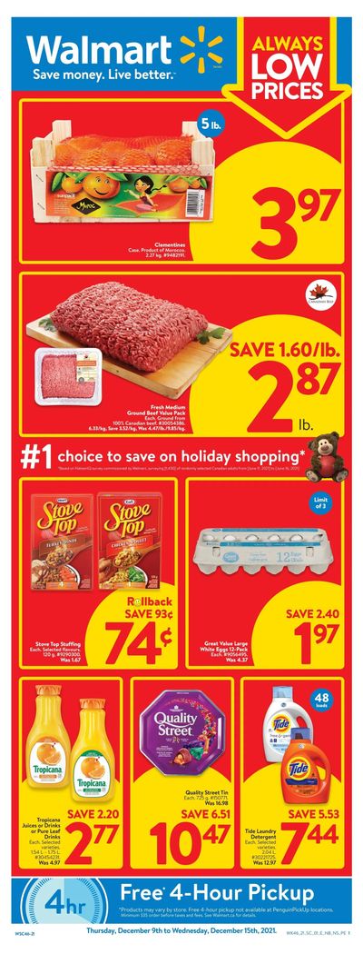 Walmart (Atlantic) Flyer December 9 to 15