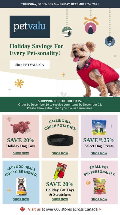 Pet Valu Flyer December 9 to 24
