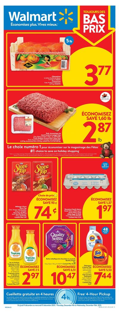 Walmart (QC) Flyer December 9 to 15