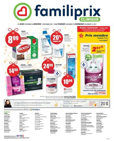 Familiprix Clinique Flyer December 9 to 15