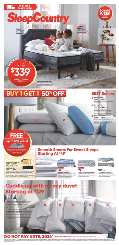 Sleep Country Flyer December 6 to 12